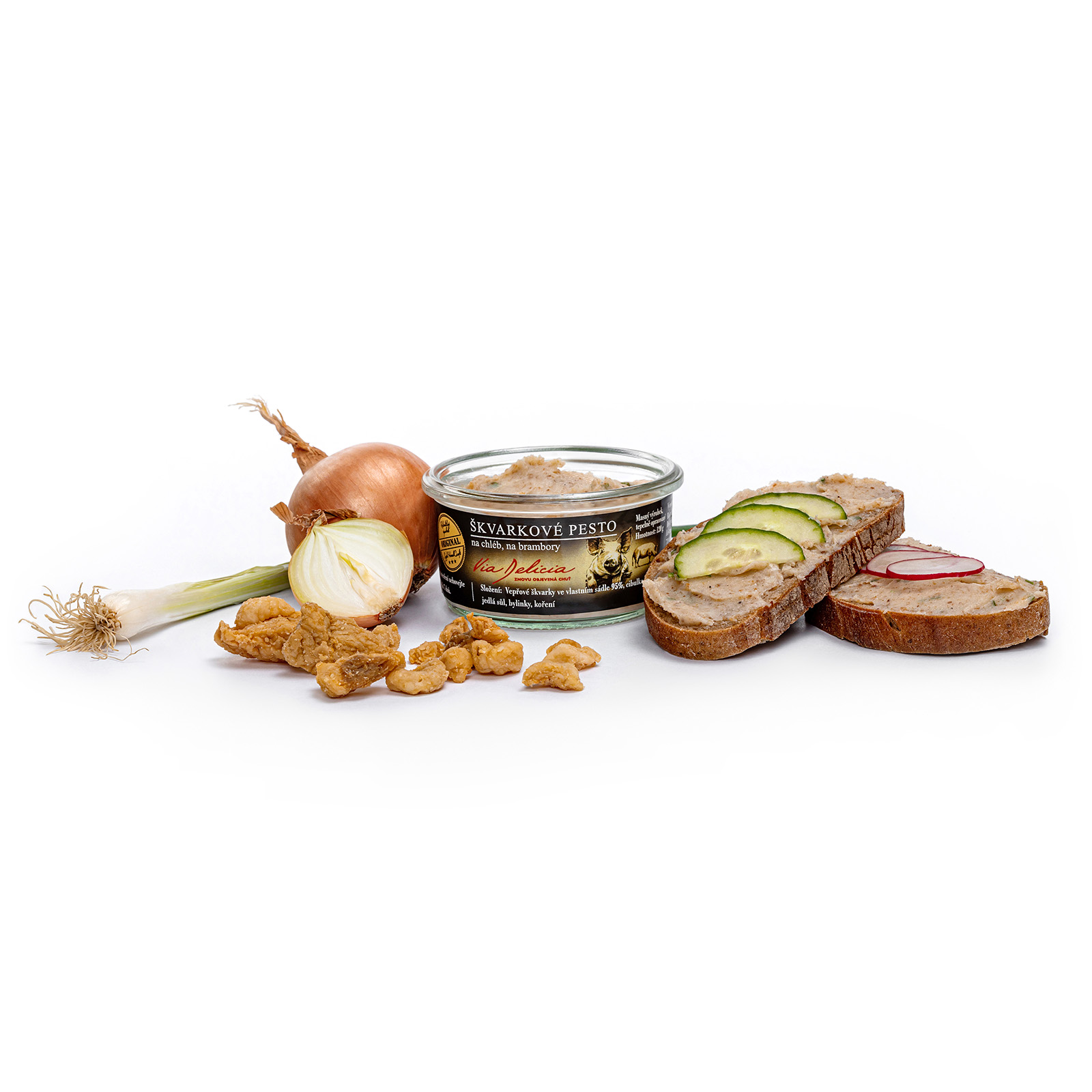 Škvarkové pesto